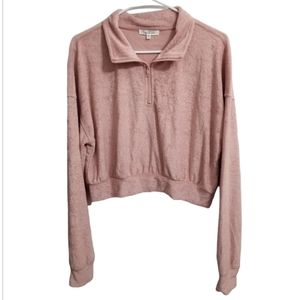 NEW Cloud Chaser Cropped 1/2 Zip Women's Size Large